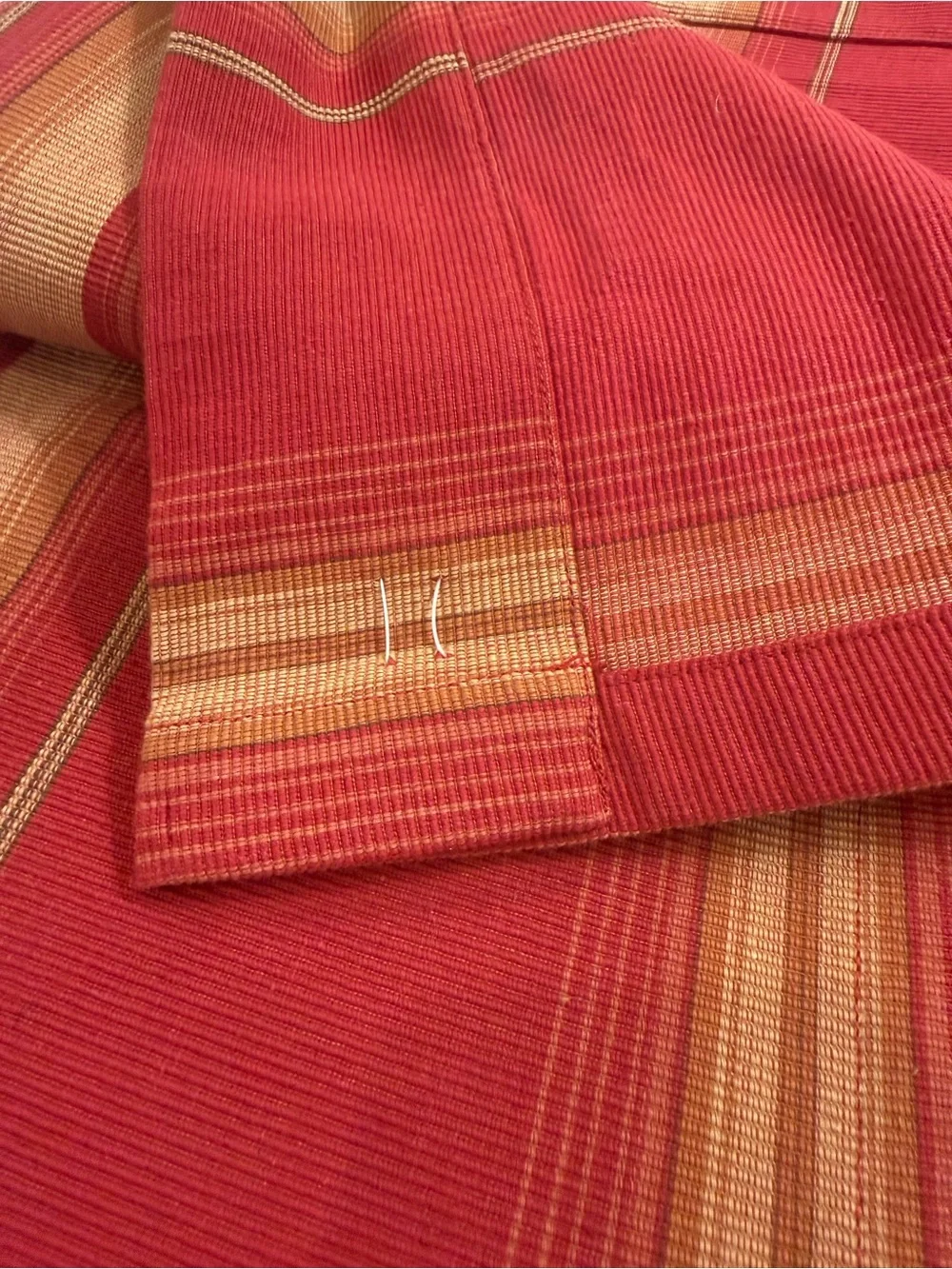 Pottery Barn Blackout Curtain Panels Spice Sunset Stripe 96” Length, Set of 2
